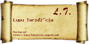 Lupu Tarzícia névjegykártya